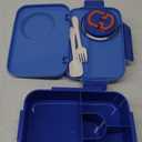 DaCool Lunch Box for Kids with 5oz Soup Food Thermo for Hot Food Kids Bento Box 1500ml Leakproof Lunch Box for kids Teens Boys Lunchbox with Fork Spoon for Dining Out Work School, Blue