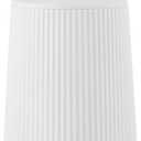 Small Soap Dispenser for Bathroom and Kitchen, Modern Farmhouse Striped Style Plastic Hand Soap Dish Soap Dispenser with Pump Matte White