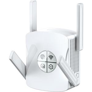 2400Mbps WiFi 6 Extender Signal Booster - 10K Sq.Ft Coverage w/5X Faster Internet Booster for Home & Outdoor | 5GHz Dual-Band Wireless Repeater with Ethernet Port, 4 Antennas Long Range for Router White 2400Mbps WiFi 6 Extender Signal Booster - 10K Sq.Ft Coverage w/5X Faster Internet Booster for Home & Outdoor | 5GHz Dual-Band Wireless Repeater with Ethernet Port, 4 Antennas Long Range for Router White