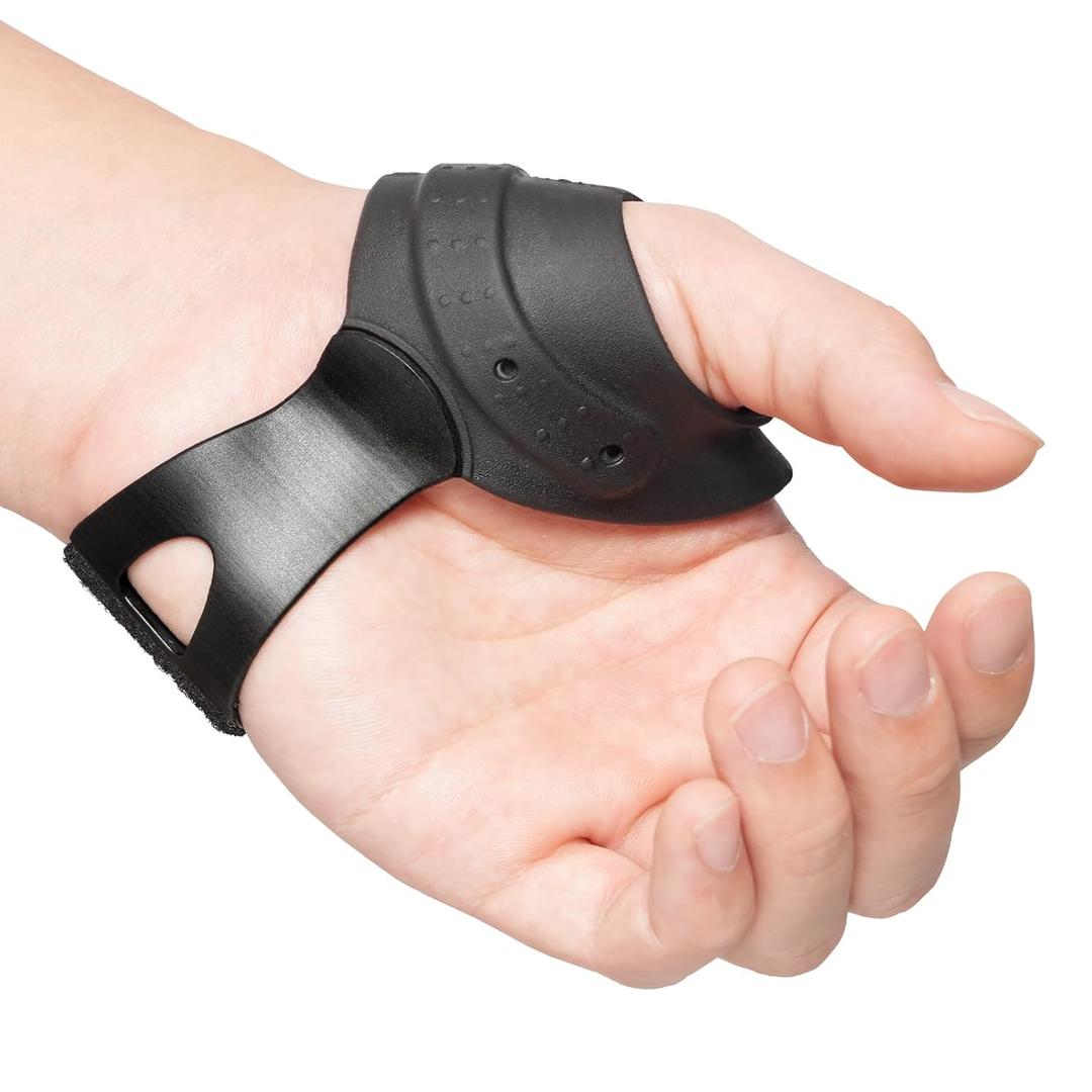 Velpeau Flexible CMC Thumb Brace - Soft Rubber Thumb Splint for Arthritis Pain and Support, Comfort Cool Thumb CMC Restriction Splint, Thumb Stabilizer for CMC Joint for Women and Men (Left Hand - M)
