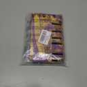 8Pcs Mardi Gras Outfit Accessories Set for Women Mardi Gras Costumes Tassel Sequins Fringe Skirt Beads Necklace Earrings Mask Fishnet Gloves Bracelet Purple