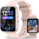 Smart Watch for Men Women - Answer/Make Calls/Quick Reply/AI Voice Assistant, 1.83" for Android iPhone Samsung Compatible IP68 Smartwatch Blood Oxygen Heart Rate Fitness Tracker (Pink)