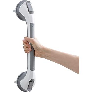 TAILI Grab Bar for Bathtubs and Showers 1 Pack Suction Grab Bar, Heavy Duty Shower Handle Removable Bath Handrails for Seniors and Elderly, Bathroom Safety Grip No Drilling Waterproof,Grey (16.8", Gray, 1 Piece)