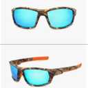 Sport Sunglasses Cycling Driving Fishing Baseball Running Glasses for Men Women,UV400 Glasses (Polarized Camo Blue)
