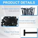 Nylon Universal Cable Tie Buckle for Car Quick One-Button Installation, Heavy Duty Self-Locking Zip Ties for Automotive Repairs Durable and Corrosion-Resistant, Car Parts and Home Maintenance