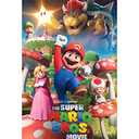 The Super Mario Bros. Poster 2023 Movie Posters Prints Bedroom Decor Silk Canvas for Wall Art Print Gift Home Decor Unframe Poster 22x34inch, Pack of 5