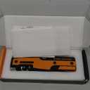 Orange Ninja Pocket Field Knife Sharpener  8-in-1 Camping & Hunting EDC Knife Sharpener with Guided Diamond Whetstones, Leather Strop, Fire Starter & Diamond Rod