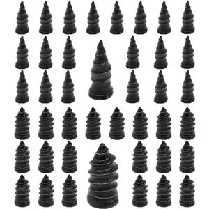 40PCS Tire Repair Rubber Nail, Vacuum Tire Repair Kits Spiral Rubber Nails, Tire Screw Plug Fast Tool Self Service Tire Repair Nail for car, Motorcycle, Truck, Tractor Tire Puncture Repair