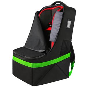 YOREPEK Car Seat Travel Bag, Padded Car Seats Backpack for Air Travel, Heavy Duty Car seat Travel Bag for Airplane, Airport Gate Check Bag (Green)
