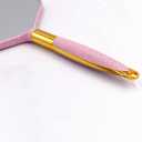 YCHMIR Handheld Mirror with HandleBarber Hairdressing Handheld Mirrorfor for Salon (Pink)