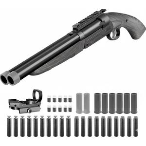 Double-barreled Toy Gun - Two Modes Realistic Soft Bullet Toy Guns Blaster with Sight - Educational Shooting Toy Shotgun - Ideas Gifts for Christmas Birthday Halloween Present