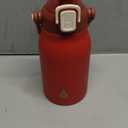 BJPKPK Insulated Water Bottles with Straw, 35 oz Stainless Steel Metal Water Bottle with One-handed Opening Lid, BPA Free Sport Jugs, Flasks for Men & Women, Red