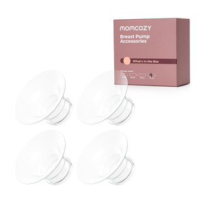 Momcozy M5| M6| M9 Original Replacement Accessories, FoodGrade Silicone & BPA Free, Original Breastfeeding Parts, Inserts 21mm, 4 Pack