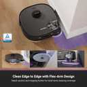 Eureka J15 Pro Ultra Robot Vacuum and Mop with Self Emptying Base, 16,200 Pa Suction, Flex-Arm Design Mop, Auto Mop Hot Water Washing & Hot Air Drying, Anti-Tangle, AI Obstacle Avoidance, Black