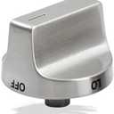 Allstare Stainless Steel W11159630 Stove knob Replacement Parts for Whirlpool Stove Parts Oven Knobs WFG525S0HS0 WFG550S0HZ1 Whirlpool Gas Range Parts Cooktop Control Knob 1 Pack