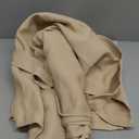 RYB Home Blackout Door Curtain - Privacy Thermal Insulated Living Room/Dining/Front/Tricia/Patio French Door Glass Window Curtains, W30 x L72 inch, 1 Panel, Beige