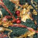 6 ft pre-lit Decorated Christmas Tree, 200 LED Warm Lights, Prelit pop-up Christmas Tree, Fully Decorated 66 Ornaments, Collapsible Pull Up Christmas Tree with Lights for Indoor Home Party Decor