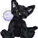 Coolable & Heatable Cat Stuffed Animals, Microwavable Heating Pad for Period Discomfort, Lavender Scent Cat Plush, Black Cat Plush Gift for Kids & Aldults