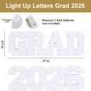 2026 Graduation Decorations- Light Up Letters "GRAD 2026" Class of 2026 Graduation Party Decorations Sign-Ornaments for Class of 2026 Preschool High School College Table Centerpieces Decor Party Supplies