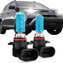 Halogen Headlight Bulbs Compatible with Toyota RAV4 2016-2018, 9012 High Low Beam Combo, 6000K White,Plug and Play, Pack of 2