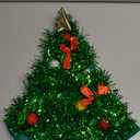 Green Tinsel Christmas Tree Holiday Novelty Costume Party Hat