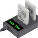 Pickle Power EN-EL5 Battery 2-Pack and LED Dual Charger for Nikon CoolPix P530, P520, P510, P100, P500, P90, P80, P5100, P5000, P6000, 3700, 4200, 5200, 5900, 7900, P3, P4,S10 Camera