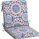 Arden Outdoor Midback Chair Cushion, 18 x 16.5, Rain-Proof, Fade Resistant 16.5 x 18, Clark Blue