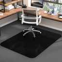 Tonaus Office Chair Mat for Carpet, 48"x36" Carpet Chair Mat Black with Non-Slip Studded, 2.2mm Thick for Low Pile Carpets