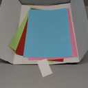 Trifold Poster Board 14"x21" Corrugated Display Board with Bonus 5 Colored A4 Sheets & Label, White Front Kraft Back Perfect for School Projects, Business Presentations, Science Fairs (White)