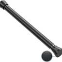 Black Tension rod 16 to 26 Inch Spring Curtain Rods No Drilling Small Rods Adjustable Tension Curtain Rod Expandable Pressure Spring Rod for Doorway,Kitchen