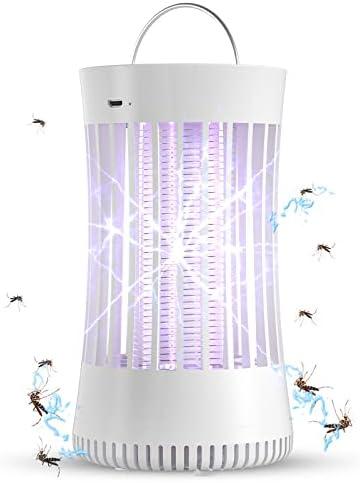 AICase Portable Electronic Rechargeable Mosquito Fly Killer lamp/Bug Zapper for Summer Trip,Outdoor Camping,Patio,Home and Garden