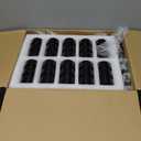 Domensi 60 Pcs 1oz Glass Jars with Lids Bulk Salve Tins Winter Cream Container Small Glass Cosmetic Jars for Travel Lip Balm with Inner Liners for Lotion Sample Cream(Amber, Black Lid)