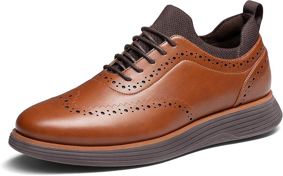 Bruno Marc Men's MaxFlex Dress Sneakers Oxfords Casual Wingtip Brogue Shoes Size 9