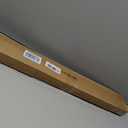 AURILOFT No Drill L-Shaped Vinyl Cordless Mini Blinds,White,27.5" Wx 36" H