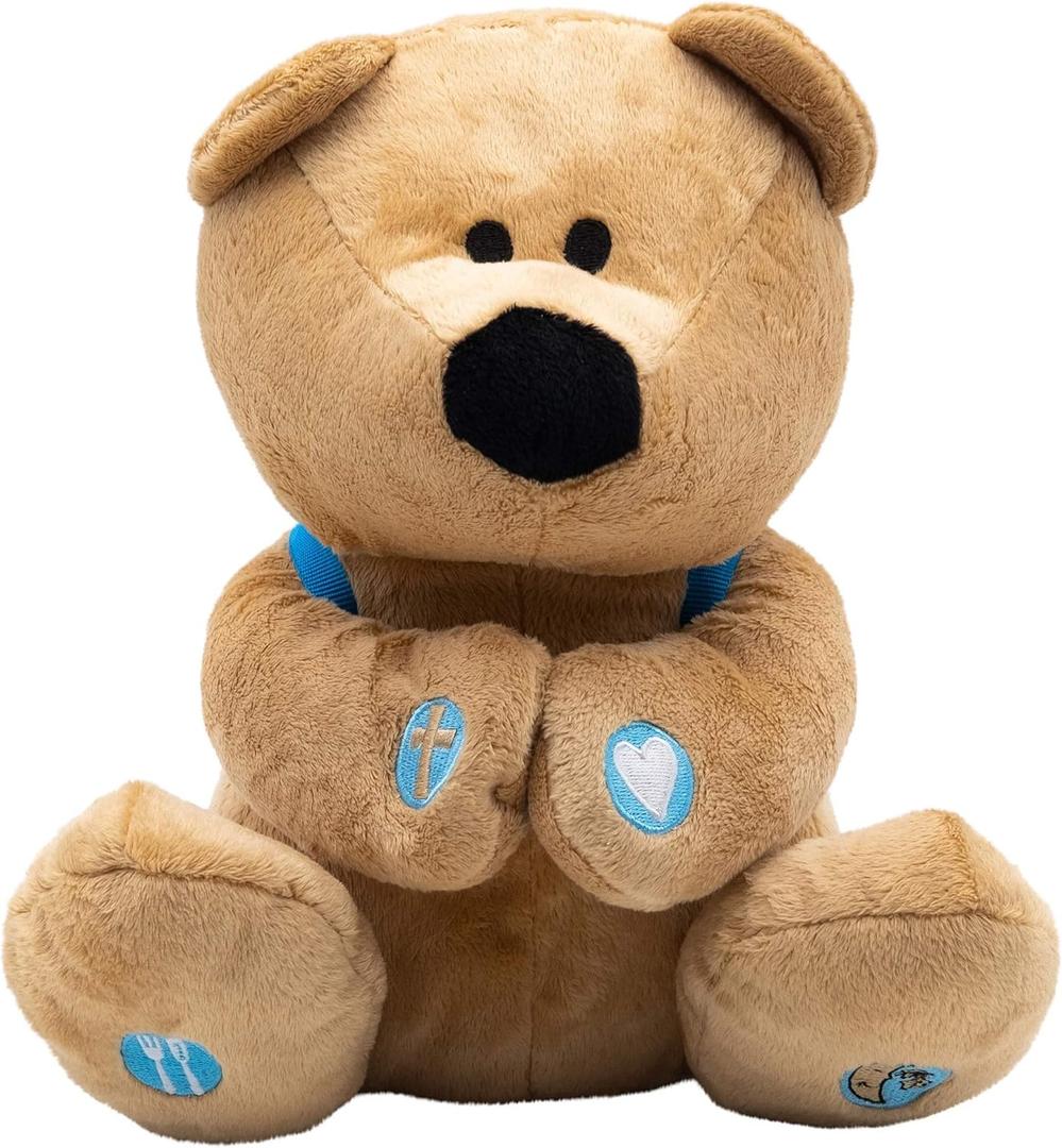 BibleToys Prayer Bear 10' Plush Stuffed Animal with Prayer Book and Backpack