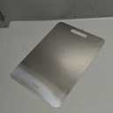 Tavano Titanium Cutting Board,100% Pure Titanium Cutting Boards for Kitchen,Double-side, Cutting Board for Vegetables,Meat,Fruits,Easy to Store and Clean(M) (M:13.38*9.05)