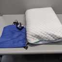 Travel & Camping Cooling Memory Foam Pillow for Backpacking &Airplanes &Beach, Medium Firm Small Camp Bed Pillow for Car Sleeping,Toddler, Breathable Washable Cover, Neck Support Portable Compressible (White), Size: Medium