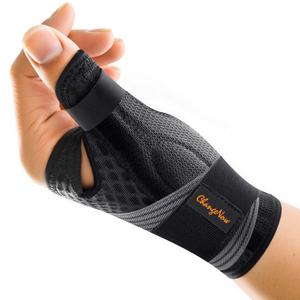 Medical-Grade Thumb Brace for Right & Left Hand,[Upgraded Breathable & Support] Thumb Spica Splint for Pain Relief, Adjustable Thumb Stabilizer for Arthritis, De Quervain's Tenosynovitis, Sprains, Trigger Finger (Black)