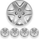 Hubcaps 14 Inch for Honda Civic  Set of 4 Silver Wheel Covers  Bolt-On Hub Caps for Honda Civic  Durable Replacement Hubcaps for 14  Easy Installation - Revion Automotive