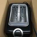 BLACK+DECKER 2-Slice Toaster, Extra Wide Slots for Bagels & Thick Bread, 6 Browning Settings, Removable Crumb Tray, Cancel Button, 850W, Black