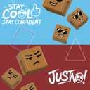 Stocking Stuffers for Teens Girls Women Adults Cell Phone Stand: Phone Holder for Desk with Mood Cube Gag Gifts for Boys Men Wife Mom Friends Funny Cool Gadget Christmas White Elephant Useful Gifts (2, Purple&Green+Blue&Brown)