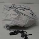 8x8 Canopy Replacement Top Outdoor Tent only Silver Coated Cover with Ropes, excluding Frame, Silver Gray