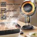 PuffHide Purifer & Smoke Away Purifier Fan Portable Black Gold Adjustable Angle Puff-Hide Purifier Fan, Tabletop Smoke Purifier Filters for Removes Odor (Plug-in)