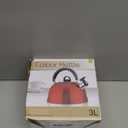 Stainless Steel Whistling Tea Kettle, Pink Spherical Hot Water Boiler Pot with Ergonomic Handle, Stove Top Teapot for Home Kitchen and Camping, Compatible with Gas and Induction Cookers