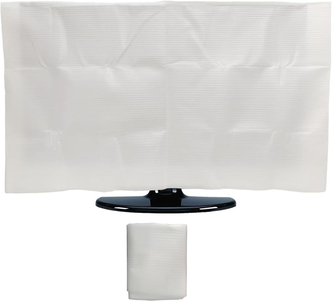 Foam Flat Screen TV Cover Fits Up to 36" H x 65" W Flat Screen TV60-65 Inch Television Foam Cover for TV Protection During House Moving, Storage, or Home Renovation-1 Pack