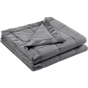 Madison Park Windom Down Alternative Blanket, Premium 3M Scotchgard Moisture Wicking Treatment, Lightweight and Soft Bed Cover For All Season, Satin Trim, Charcoal King