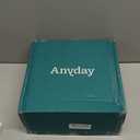 Anyday 12-Cup Microwave Rice Cooker Bowl with Lid  Microwavable Safe Glass Cookware for Rice, Grains & Vegetable Steaming - BPA Plastic Free, Steaming & Even Reheating | Stackable Airtight Container (Blueberry)