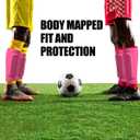 Soccer Shin Guards for Kids Youth Adults, Ski Shin Guards Sleeves for 2-18 Years Old Boys Girls Men, Calf Compression Sleeve with Honeycomb Pads