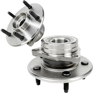 2Pcs 515038 Front Wheel Bearing Hub Assembly Compatible with Dodge Ram 1500 2000 2001,4WD Only, No ABS, 5 Lug