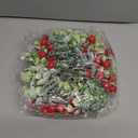 WILLBOND 4 Pieces 9.5" Mini Christmas Wreaths for Kitchen Cabinet Small Christmas Candle Rings Red Berries Wreath Pillar Candle Rings Xmas Hanging Garlands for Front Door Fireplace Window Decor